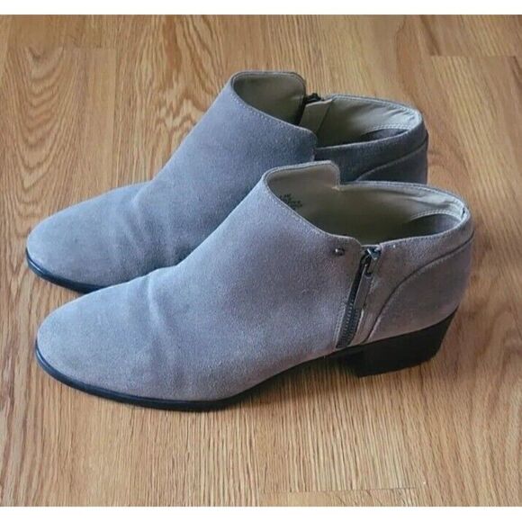 Karl Lagerfeld Natalie Ankle Boots Tan Leather Suede Women's Size 8.5 - Picture 12 of 12